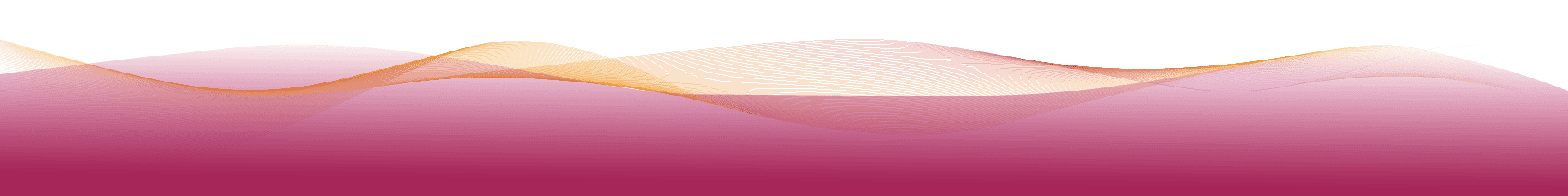 Abstract background of white, orange, and pink wavy lines.