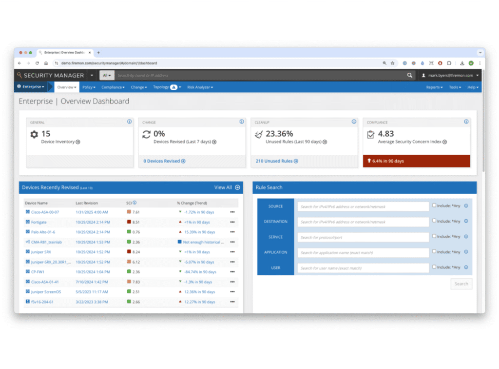 Firemon La plataforma de gestión de políticas de firewall de confianza | FireMon