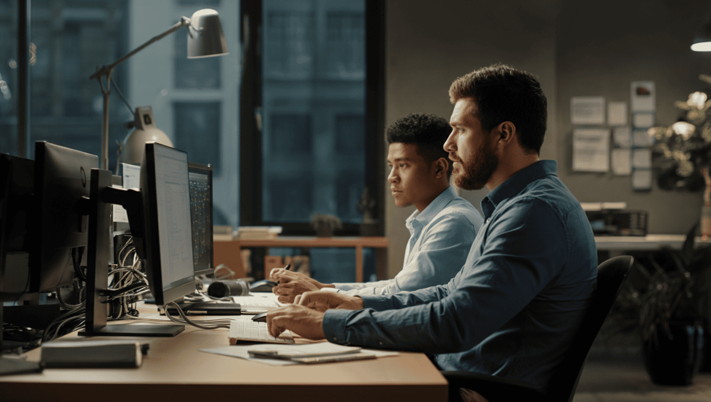 IT managers team working on Continuous Compliance For a Highly Distributed Environment