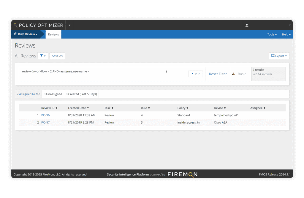 Policy Optimizer | FireMon